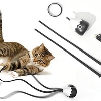 Jouet pour animaux de compagnie à faible consommation avec arrêt automatique, jouet durable à tentacules oscillants pour salon d'animaux et divertissement