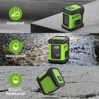 Niveaux auto-nivelants de qualité industrielle DEGLASERS, faisceau vert super lumineux, lignes croisées, instrument laser avec support trépied de 1 m