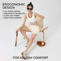 Jupe de tennis plissée taille haute pour femme, jupe-short athlétique à séchage rapide et respirante avec empiècements contrastants, mini-jupe de golf