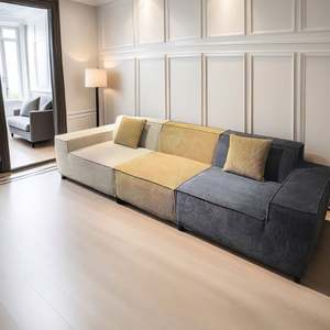 Sofá Modular Moderno y Compactable, Sofá Combinado con Asientos Cómodos, Diseño Tapizado Suave para Sala de Estar o Apartamento - Product Image 2