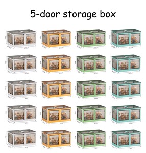 Công Suất Lớn Nắp Ráp Lưu Trữ Hộp Quần Áo Chăn Nhựa Có Thể Gập Lại Lưu Trữ Bin Container Đồ lặt vặt Organizer Với Bánh Xe - Product Image 6