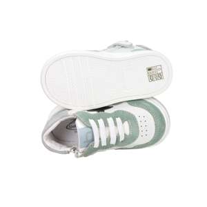 Baskets pour enfants Balducci, blanches et vertes, talon de 1,5 cm, taille 23, chaussures épaisses - Product Image 6