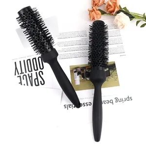 Custom Logo Professional Salon Tool Hair Beauty Product Round Ceramic Ionic Hair Brush