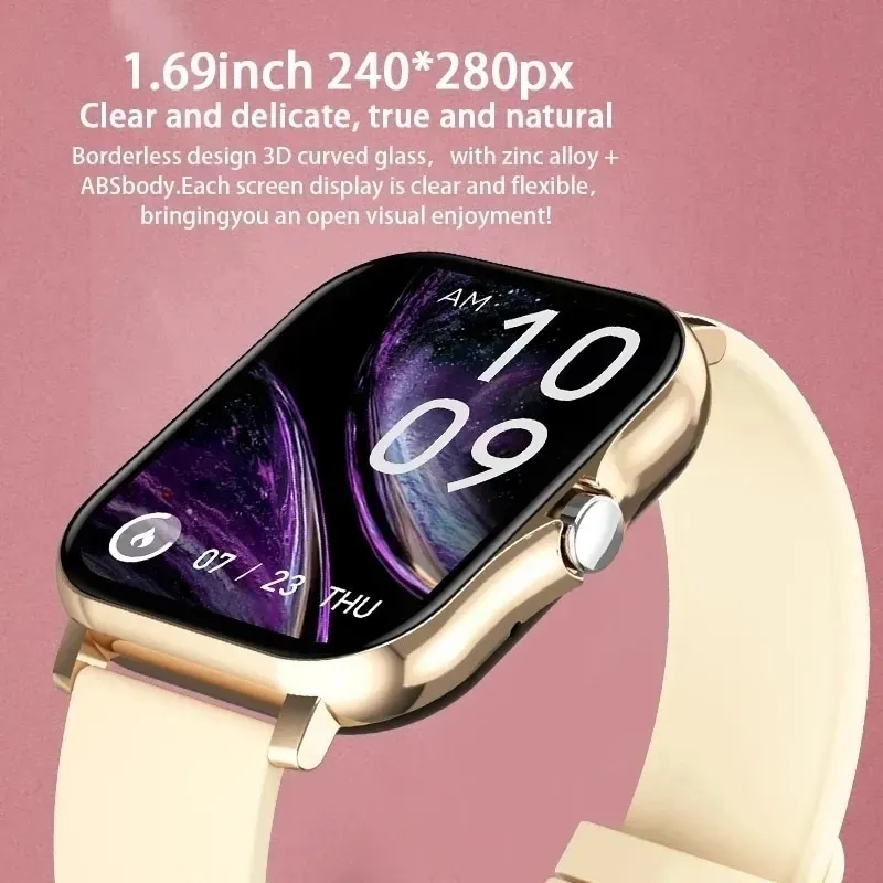 Reloj inteligente 2023 para hombres y mujeres, regalo, pantalla táctil completa, relojes deportivos para Fitness, llamadas Bluetooth, reloj de pulsera inteligente Digital