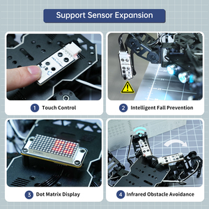 Hiwonder หุ่นยนต์ก้านหกเหลี่ยมขนาดเล็กพร้อม Ai Vision และการโต้ตอบด้วยเสียงรองรับการเขียนโปรแกรม <span class=keywords><strong>Arduino</strong></span> และการขยายเซ็นเซอร์ - Product Image 2