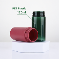 Bouteille d'emballage alimentaire en PET de 120 ml en gros, résistante à l'humidité, avec options de logo couleur