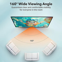 Écran de projection mural de haute qualité en toile polyester, 72 pouces, pliable, écran de projection en soie de lait, écran de projection élastique