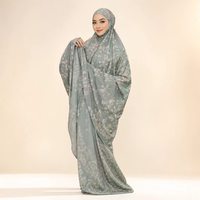 Ensemble de prière portable personnalisé pour femmes, OEM ODM, vente en gros, vêtements islamiques modestes