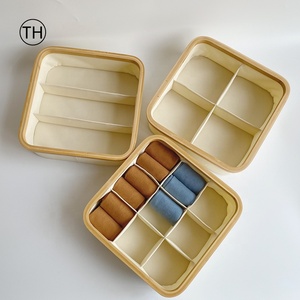 Fabric Collapsible Box For Kids Nursery Room Storage Bin Basket Underwear Wardrobe Divided Cardboard Storage Boxes