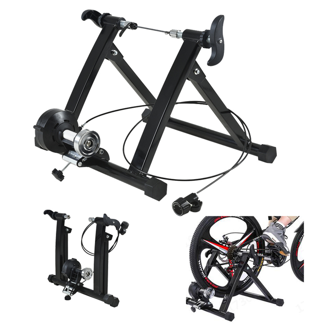 Magnetic Resistance Durable Eco-Friendly Indoor Home Exercise Bike Bicycle Trainer Steel Support Frame for Aerobic Fitness