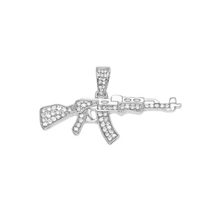 Collier pendentif Hip Hop, pendentif pistolet mini Tom Gun, accessoire ultra-personnalisé - Product Image 4