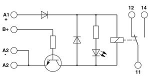 Mt-Phoenix EMG 22-REL/KSR-G 24/TRN 5 <b>Relay</b> Module, 1CO 5A 250V AC, DC24V Coil 0.4W, Push-in 5mm, 22.5mm DIN, AgNi+Au, -40~70.C - Product Image 1