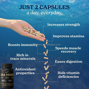 OEM ヴィーガン オーガニック 純粋アイリッシュシーモスカプセル（ブラックシードオイル、アシュワガンダ、ブラックペッパー配合）大人向け - Product Image 3