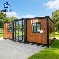 Rumah Kontainer Bongkar Pasang Struktur Baja 40Ft 20Ft, 1 2 3 4 5 Kamar Tidur, Dapat Dilipat, Dijual, Rumah Mobil, Kabin
