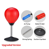 Ballon de boxe sur pied en PU, mini-équipement de boxe pour le bureau, anti-stress, pour l'entraînement physique