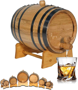 <span class=keywords><strong>Fût</strong></span> <span class=keywords><strong>de</strong></span> vieillissement en chêne avec support, 50l, fûts à vin en bois, fûts à vin en bois pour brasseurs artisanaux, grands fûts à vin en bois - Product Image 1