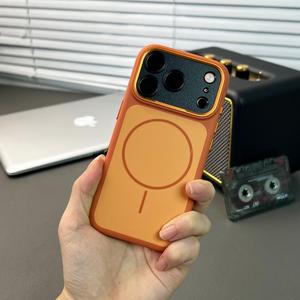 High Quality Matte Magnetic Phone <b>Case</b> for iPhone 17 13 14 15 16 Pro Max <b>Wireless</b> <b>Charging</b> Full lens Coverage Protective Cover - Product Image 6