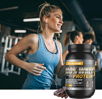 Poudre de protéines de lactosérum OEM ODM à marque privée pour hommes et femmes adultes, gain rapide de poids et de masse musculaire maigre, complément alimentaire halal pour la remise en forme