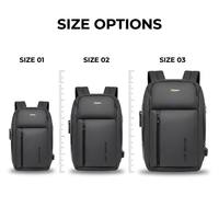 Mochila Personalizada Unisex para Portátil con Puerto de Carga USB, Correa Acolchada de Cuero Sintético de Microfibra para el Transporte Diario