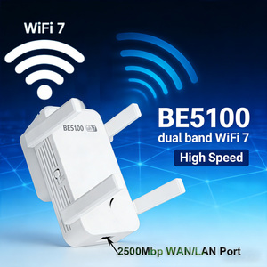 Extenseur <span class=keywords><strong>WiFi</strong></span> 7 802.11be 5092 Mbps, répéteur <span class=keywords><strong>WiFi</strong></span> 7 pour <span class=keywords><strong>grande</strong></span> maison, répéteur <span class=keywords><strong>WiFi</strong></span> 7 haute vitesse à brancher sur prise murale - Product Image 2