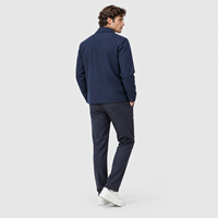 Blouson Bomber Homme Entièrement Zippé avec Poches, Col Rabattu, Manches Longues – Vêtement d'extérieur Décontracté et Habillé pour le Bureau et les Trajets Quotidien