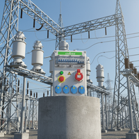 Boîtier de distribution d'énergie industrielle triphasé portable, boîte à prises IP40 230V à 6 prises, coffret de jonction électrique pour