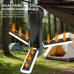 Unfazed Darkness Alecter Solar Solar/<b>USB</b> Adventure Lantern 7 Modes Magnetic Hook Collapsible Flashlight IP53 1000 Lumens - Product Image 3