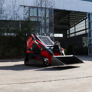 Mini-chargeuse compacte sur chenilles Somate blanche économique, moteur diesel EPA Shandong 15,7 kW, capacité de la benne de 0,2 m³, garantie de 2 ans, 950 kg - Product Image 3