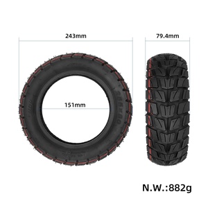 Pneu tubeless tout-terrain antidérapant et durable pour trottinette électrique, 10 pouces, entrepôt UE Ulip 255x80 - Product Image 2