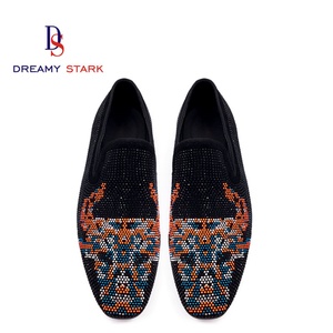 Chaussures de mariage personnalisées en cuir véritable et daim, faites à la main, confortables, durables, de haute qualité, motif peint à la main, collection automne - Product Image 4