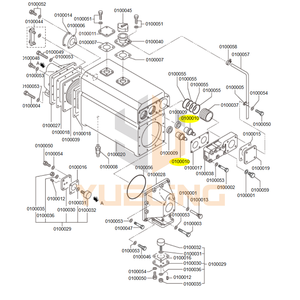 YUELING OEM 37546-50700 37546-40701 37546-40700 THERMOSTAT para <span class=keywords><strong>Mitsubishi</strong></span> S6R S6R2 MTK MPTK Peças de reparo do trocador de calor do motor - Product Image 2