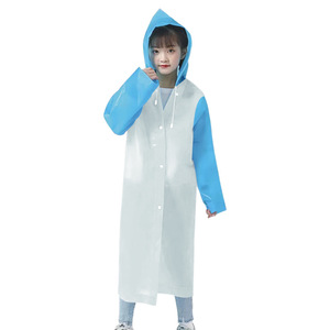 Impermeable largo de EVA para adultos, grueso, portátil, reutilizable, impermeable para ciclismo y uso al aire libre. - Product Image 5