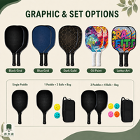 Ensemble de raquettes de pickleball en bois de peuplier, directement de l'usine
