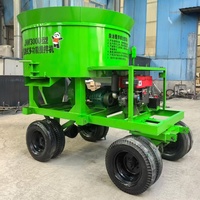 Malaxeur à mortier diesel pour travaux au sol, malaxeur à cuve plate simple, adapté aux petits projets de construction