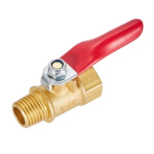Válvula de cierre de agua y combustible roscada hembra a macho de 1/4 pulgada, interruptor de cierre, válvula de bola mini de latón - Product Image 6