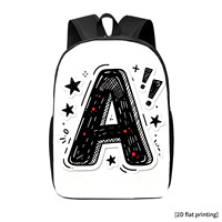 Sac à dos monocouche coloré avec fermeture éclair 3D motif dessin animé numéro 67 pour garçons et filles, capacité 20-35L, meilleur cadeau