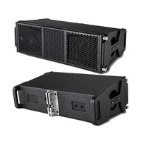 Système de sonorisation PA passif professionnel 1200W avec deux enceintes line array de 12 pouces et deux caissons de basses de 18 pouces pour églises, concerts et scènes en direct