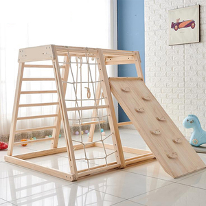 Pickler Triangle Kids Indoor Jungle Gym Kids Wooden Jungle Gym Pickler Triangle Climbing Indoor Playground Toddler Climber Slide