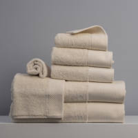 Ensemble de serviettes de bain d'hôtel de luxe 100% coton, personnalisé, super doux et absorbant, logo brodé, serviette à main pour la maison et l'hôtel