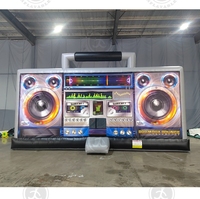 Boom Box Bounce House des années 80 PVC Party Location Equipment Play Ground Bouncer Commande minimum 1 pièce