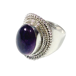 Joyería de amatista de Plata de Ley 925, anillos al por mayor, joyería de eternidad vermeil, anillos de joyería de gama alta, resistente al agua inoxydable - Product Image 1