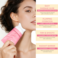 ATOANY Crème raffermissante pour le cou au collagène PDRN et rétinol, avec applicateur rotatif Gua Sha, anti-rides, vente en gros