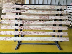 Plaques polies d'<span class=keywords><strong>onyx</strong></span> naturel de dragon <span class=keywords><strong>rouge</strong></span> pour des projets de décoration de luxe - Product Image 3