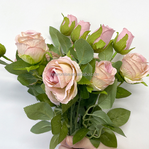Rosa Artificiale di Alta Qualità in Seta, Fiore Singolo Rosa per Decorazioni Domestiche, Pasqua e Natale - Product Image 3
