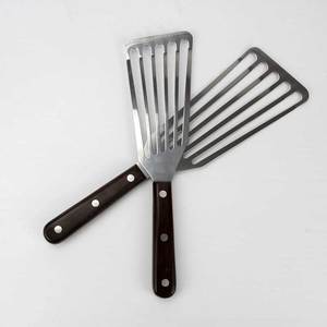 Solid Wood Handle Slotted Turner Stainless Steel <strong>Fish</strong> <strong>Spatula</strong> - Product Image 6