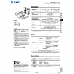 MXQ6-10C โต๊ะสไลด์ลมนิวเมติก SMC - Product Image 1