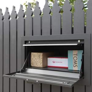 Boîte aux <span class=keywords><strong>lettres</strong></span> intelligente personnalisée pour l'extérieur, montée dans le sol, grande boîte de dépôt avec porte arrière - Product Image 6