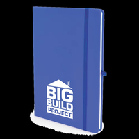 Vente en gros personnalisé A5 PU Journal Diary Notebook Logo de marque personnalisé imprimé Style sangle élastique disponible en tailles A4 A6 A7 B5