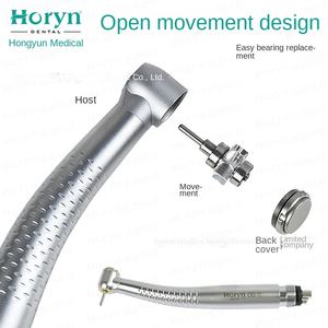 Horyndent Pieza <span class=keywords><strong>de</strong></span> mano dental <span class=keywords><strong>de</strong></span> alta velocidad, tipo push, con luz <span class=keywords><strong>de</strong></span> cinco haces y spray, acoplamiento <span class=keywords><strong>de</strong></span> conexión rápida, instrumento dental W1209L Clase I - Product Image 3