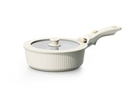 Nouvelle série de casseroles et poêles en céramique avec poignées amovibles, compatibles four, 10 pièces, faciles à ranger pour une cuisine facile